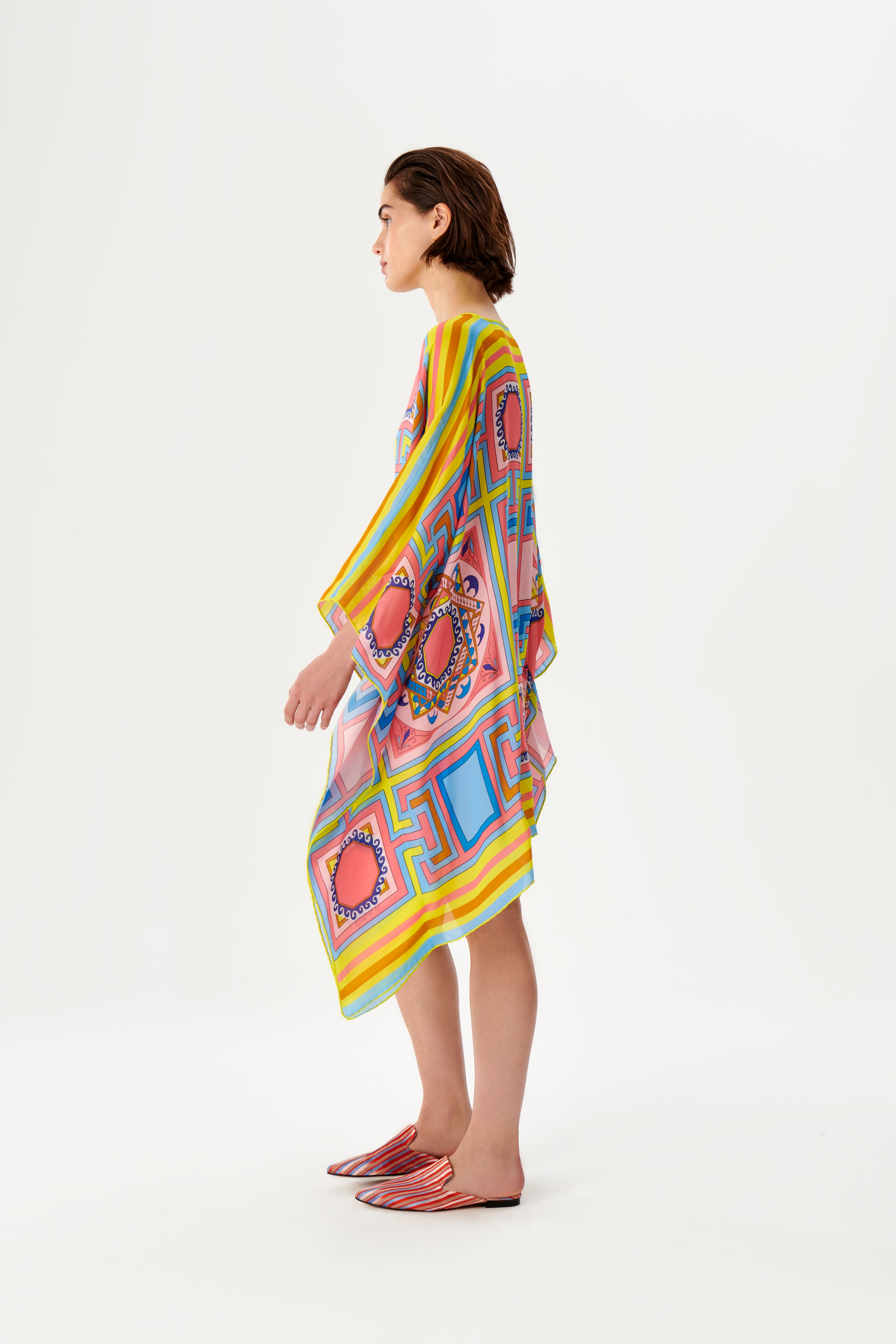 Zeugma Geometric Pattern Pareo Dress