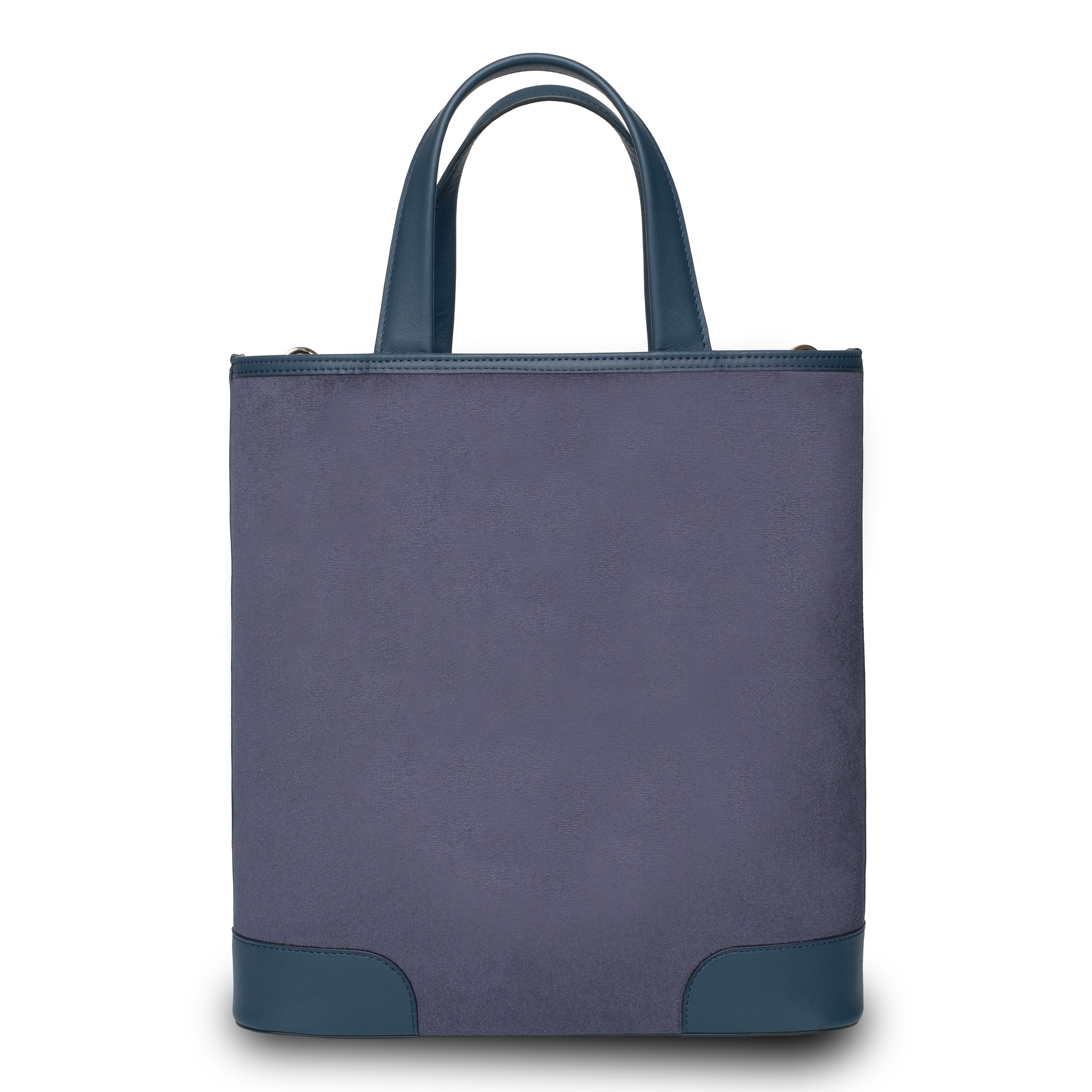 Kutnu Wallet-Detail Dark Navy Velvet Shoulder Bag