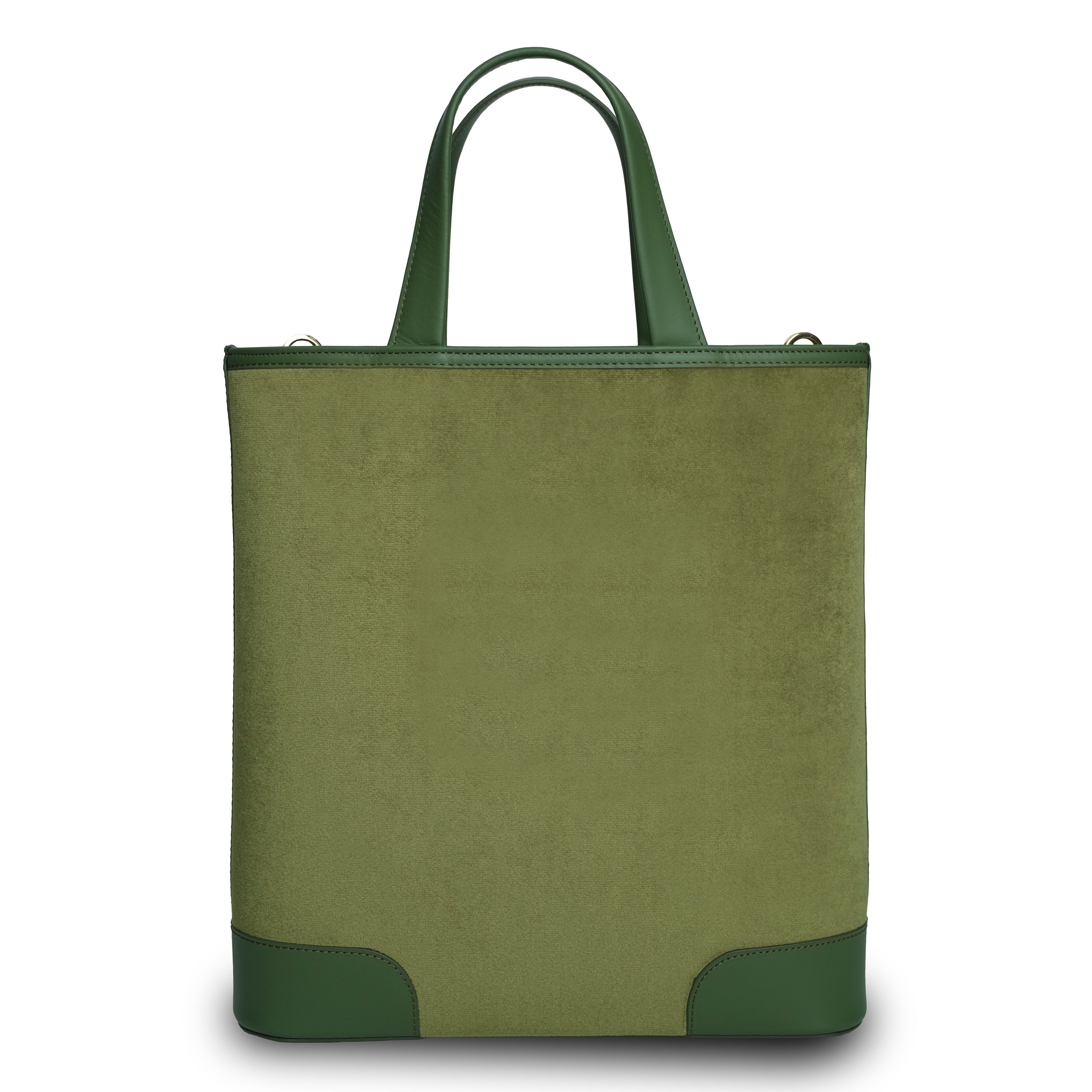 Kutnu Wallet-Detail Green Velvet Shoulder Bag