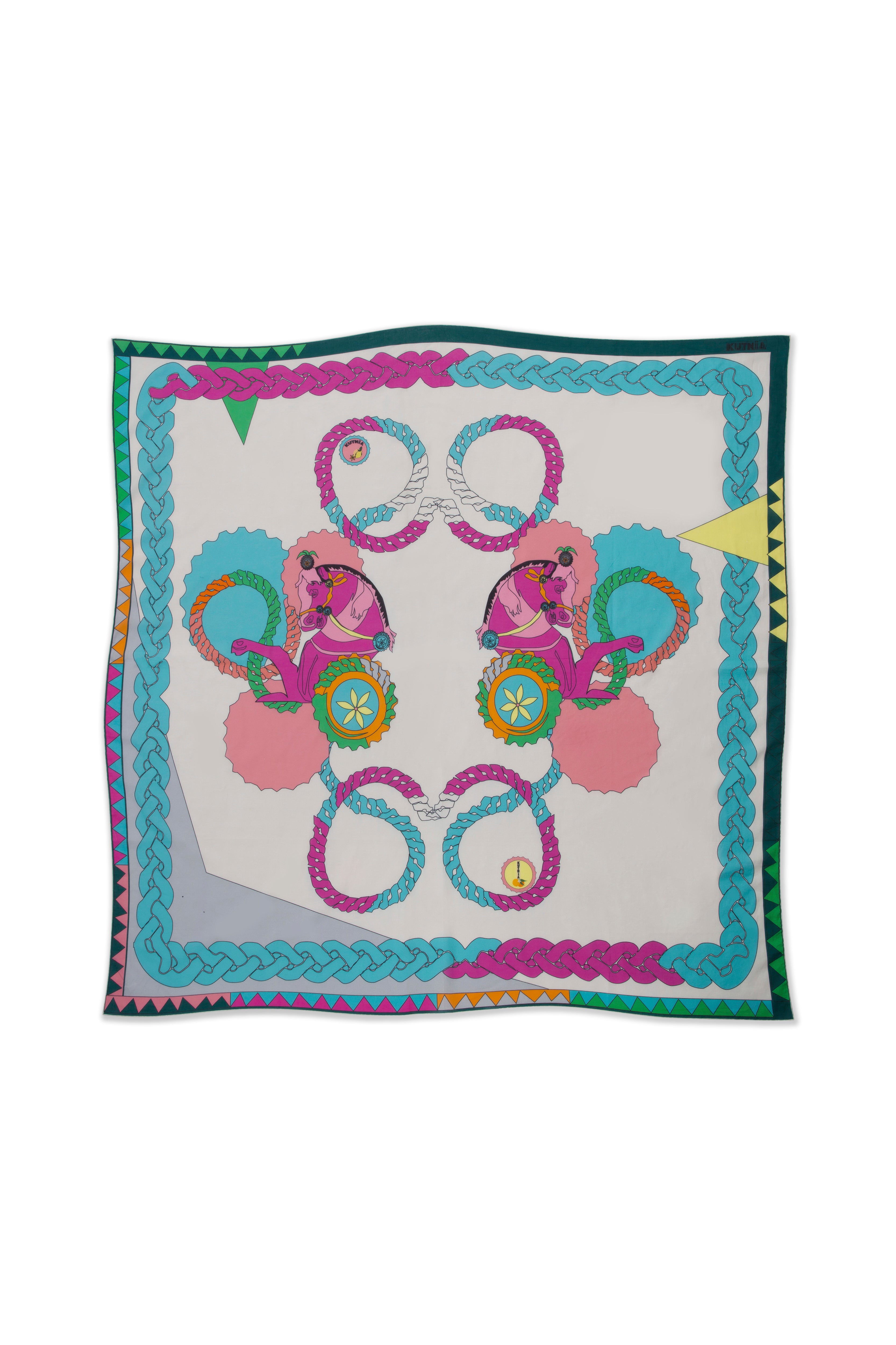Zeugma Desenli İpek Şal