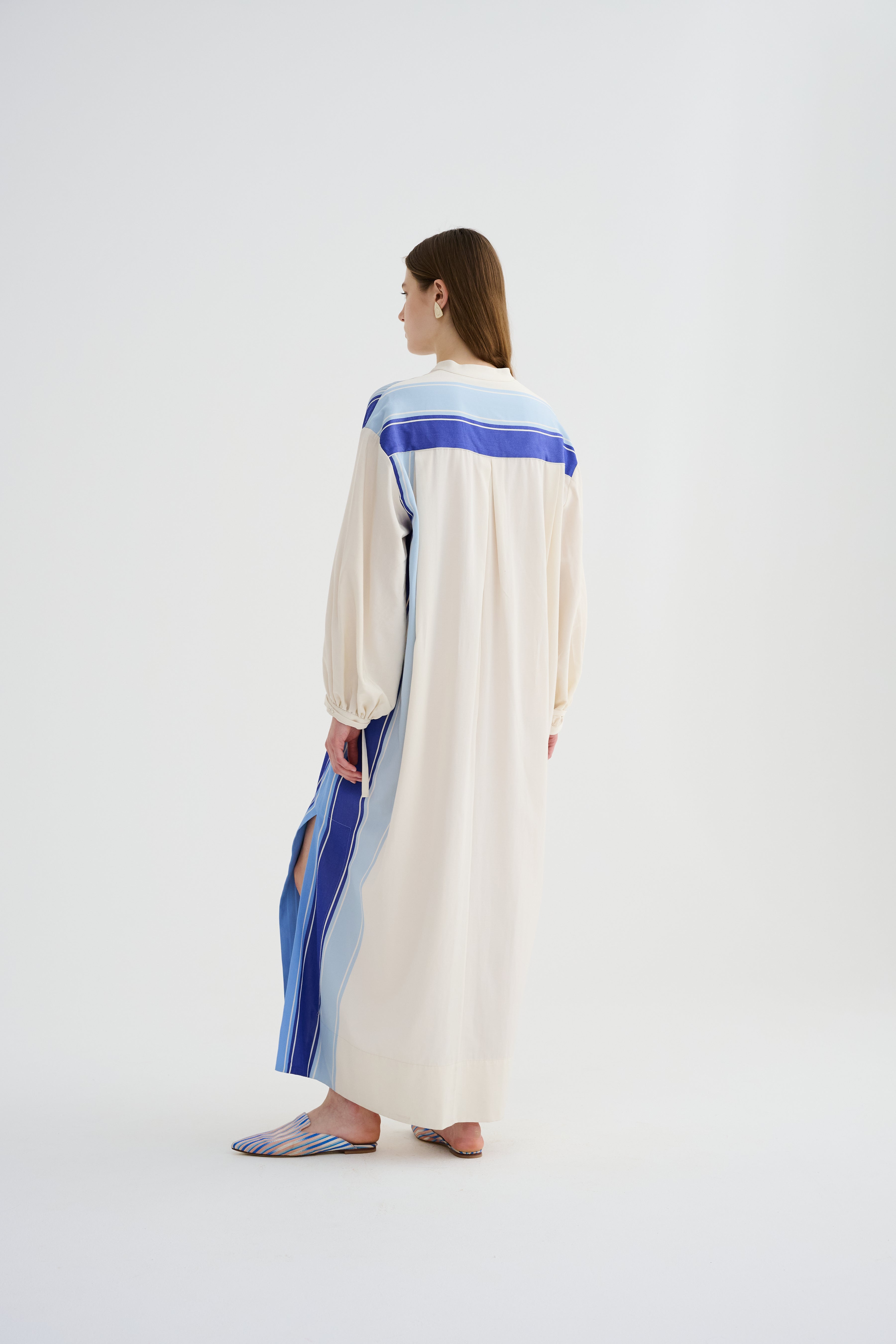 Maxi Kaftan Kutnu Elbise