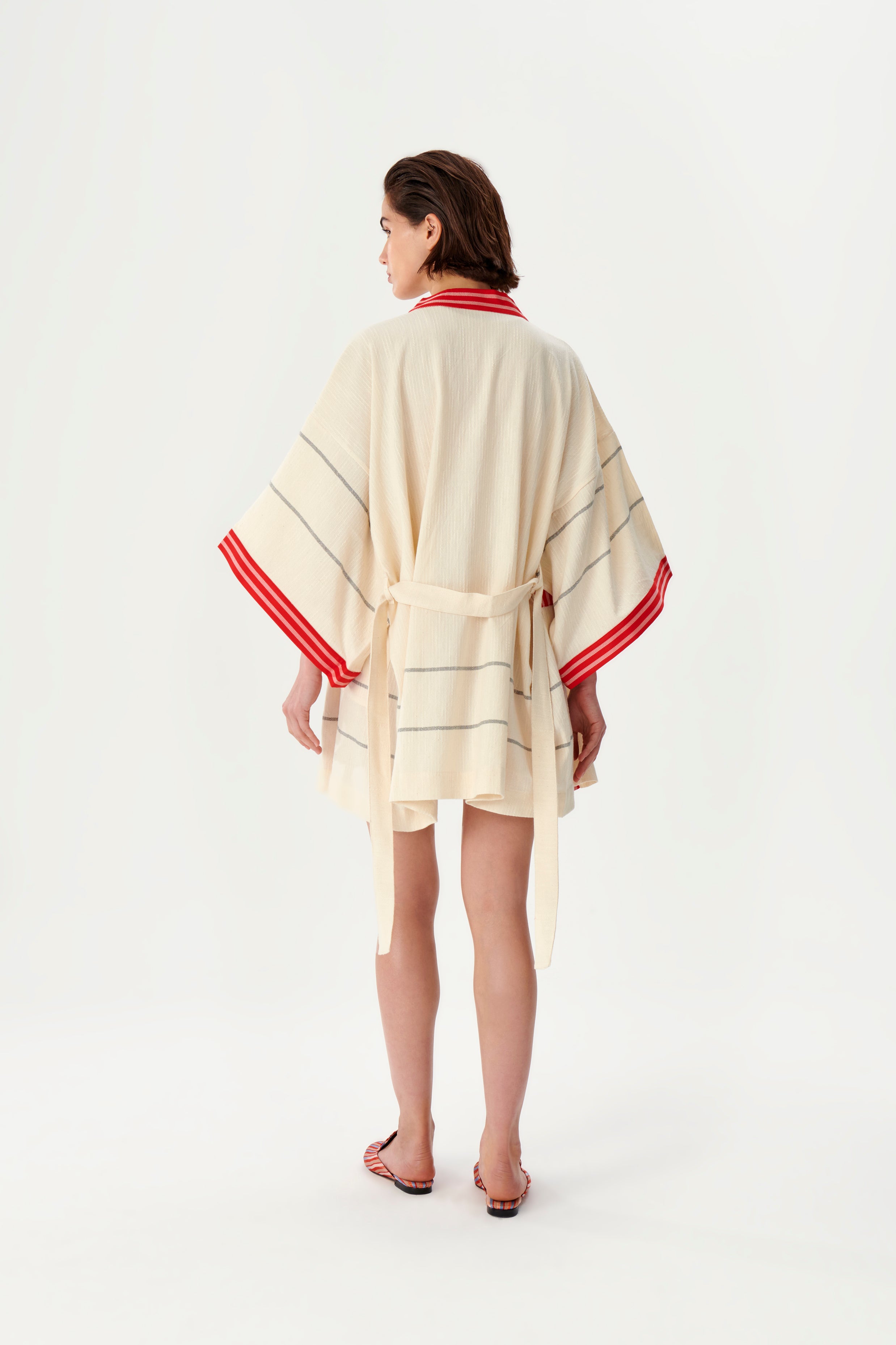 Kısa Peştemal Kimono